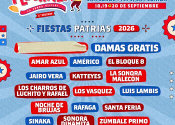 Con Damas Gratis, Noche de Brujas, Amar Azul y Zúmbale Primo: la fonda “Doña Florinda” consolida su fiesta en el Parque los Héroes