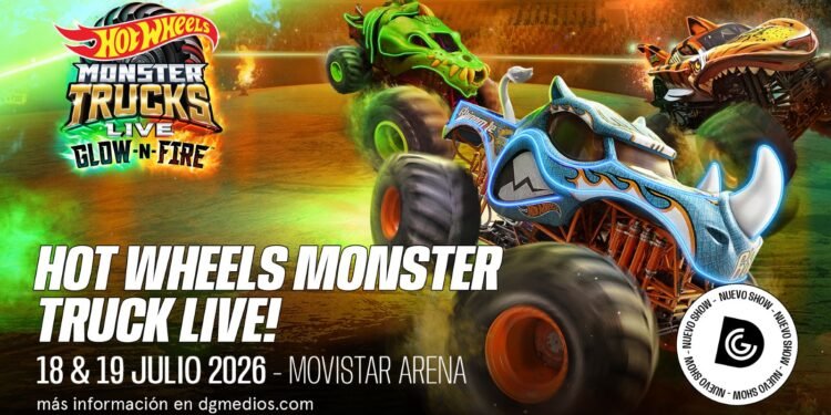 Hot Wheels Monster Trucks Live™ Glow-N-Fire llega a Chile