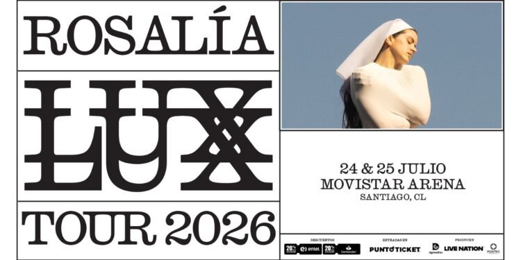 Rosalía anuncia la gira global Lux Tour 2026