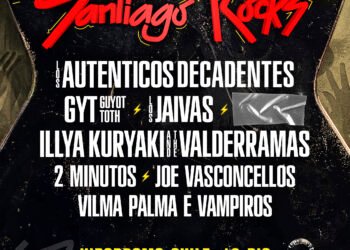 Santiago Rocks 2026 confirma su fecha en el Hipódromo Chile con Los Auténticos Decadentes, Illya Kuryaki and the Valderramas, Vilma Palma y 2 Minutos entre sus confirmados
