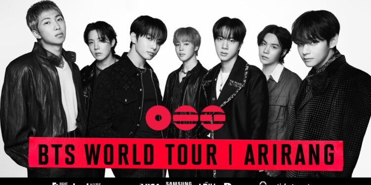 BTS revela recintos y detalles de la venta de entradas para la etapa Latinoamericana 2026 de la gira BTS World Tour «Arirang»