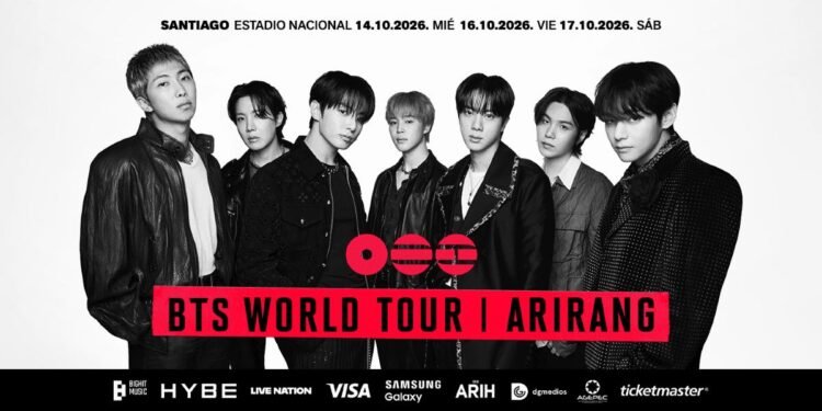 Luego de una exitosa preventa de sus shows en Chile, BTS confirma un tercer concierto en el Estadio Nacional